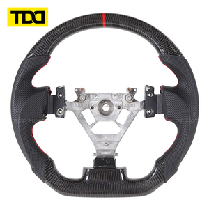 Volant en fibre de carbone véritable TDD compatible avec Nissan 350Z 370Z R35 GTR 370Z Z34 Armada Y62 Infiniti FX35 - Product Image 2