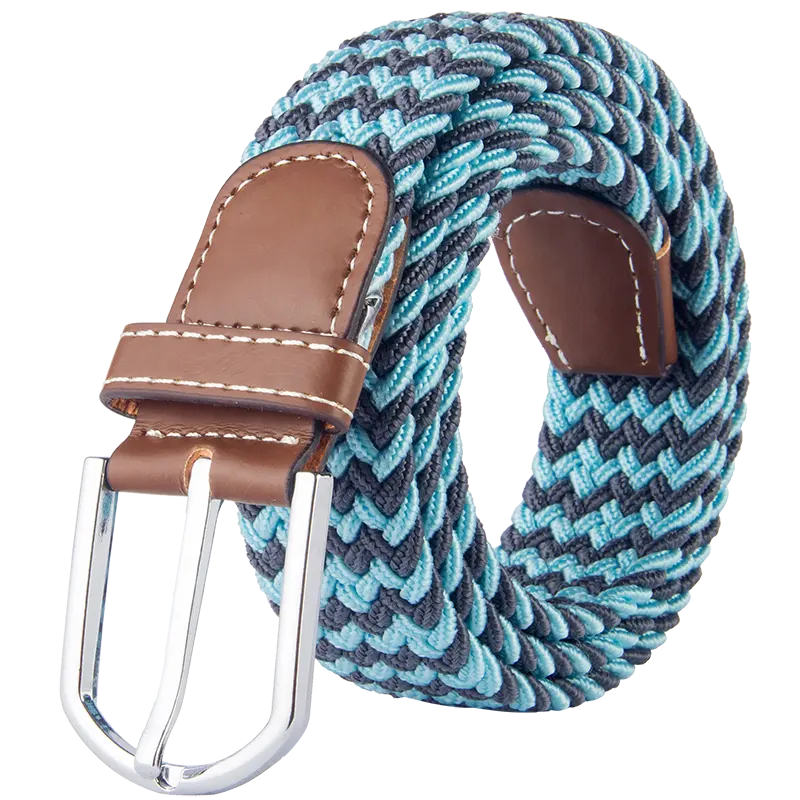 Ceinture en toile multicolore personnalisée, 50x35MM, en Polyester tissé élastique