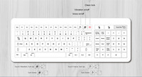 Clavier tactile médical en verre étanche IP67 avec souris intégrée, certifié CE/FCC