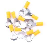 Connecteur à sertir à froid RV2-8 pour borne annulaire, 4-6mm², bornes en cuivre jaune étamé, 600V, Zlconnector, pour câble mâle/femelle