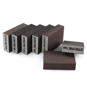 Bloc de ponçage <span class=keywords><strong>éponge</strong></span> multi-usage pour bois/métal/peinture-polissage du papier de verre, élimination de la rouille, mastic mural, bricolage et meubles - Product Image 6