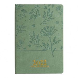 Daily Weekly Monthly A5 Hardcover Leather Printed Diary Notebook Digital Printing Custom Logo Thermal Binding Thread Sewing - Product Image 4