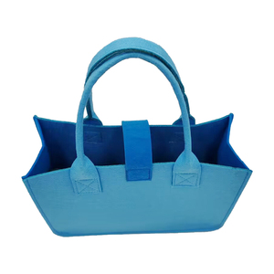 Bolsas de Compras Reutilizables Resistentes y Ecológicas de Fieltro con Patrón de Letras, Color Personalizado, Asas para Transporte, Almacenamiento de Comestibles, Regalos, Tamaño Mediano - Product Image 3