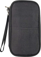 Organisateur de documents de voyage haut de gamme étui pour cartes de crédit portefeuille de passeport de voyage familial sac porte-passeport