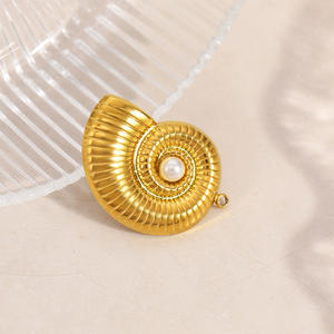 Supports de boucles d'oreilles en acier inoxydable, forme poire, plaqués or 18 carats, étanches, pour la fabrication de bijoux - Product Image 4