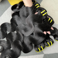Vente en Gros de Mèches de Cheveux Humains Brésiliens Vierge Naturels de Qualité 10A, Ondulés Body Wave, Cheveux de Donneur Unique
