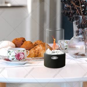 Vera fiamma senza fumo Indoor Portable Garden Fire Pit Bowl Ventless Mini camino a etanolo da tavolo camino a <span class=keywords><strong>bioetanolo</strong></span> all'aperto - Product Image 2