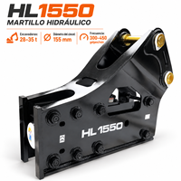 Marteau hydraulique latéral HL1550 SB121 pour excavatrices R936 R290 avec burin de 155 mm