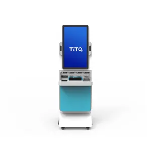 Government Self check-in Payment Machine Information kiosk A4 Report Printing Terminal with Barcode Scanner