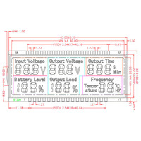 Módulo de Video LCD 2025, Módulo LCD Industrial, Módulo LCD VA, Módulo de Pantalla LCD Monocromática de 7 Segmentos para Dispositivos de Importación de Datos, LCD Transparente