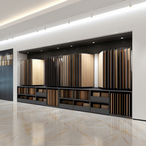 Vitrina <span class=keywords><strong>de</strong></span> exhibición ultrafina <span class=keywords><strong>de</strong></span> alta resistencia con tapas abatibles para suelos flotantes <span class=keywords><strong>de</strong></span> madera, con paneles superiores abatibles y cajones <span class=keywords><strong>de</strong></span> almacenamiento inferiores - Product Image 1