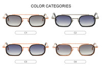 Lunettes de soleil en métal polarisées rétro à la mode personnalisées placage IP UV400 activités de plein air plage hommes femmes lunettes de soleil d'usine
