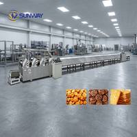 Ligne de production de biscuits entièrement automatique, machine à fabriquer des biscuits durs et des biscuits mous, mouleuse rotative, four, équipement d'emballage
