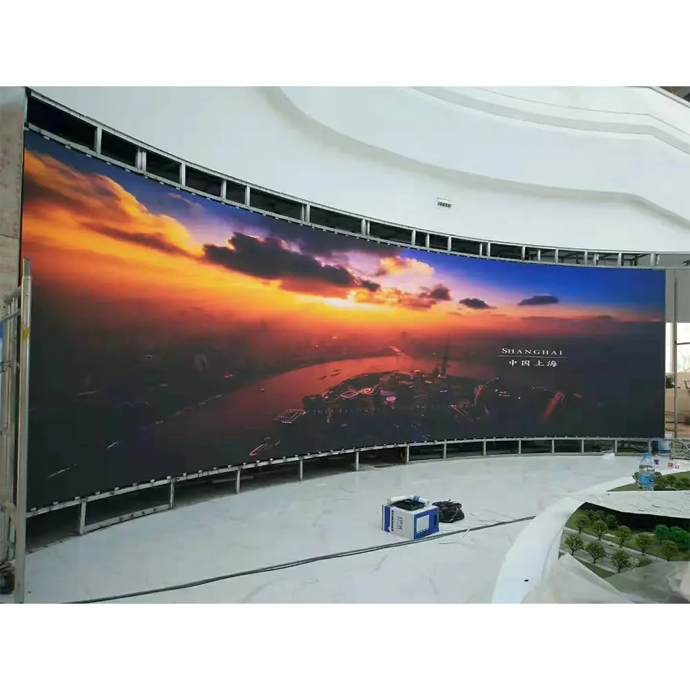 Panel de pantalla Led montado en la pared fijo interior P1.2 P1.5 P1.8 para Night Nights Club Nightclub Curved Led Video Wall