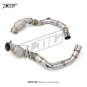 Tubo de Escape Personalizado de Acero Inoxidable <span class=keywords><strong>M8</strong></span> F91 X5M F95 X6M F96 M5 F90 para <span class=keywords><strong>BMW</strong></span>, Tubo de Escape con Catalizador - Product Image 2
