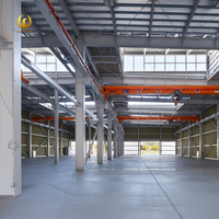 Almacén de Estructura de Acero Prefabricado con Claraboya Opcional y Preparado para Paneles Solares, Taller Metálico, Edificio de Logística y Distribución