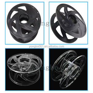 Filament d'imprimante 3D YONGBO 1kg en PS recyclé écologique, bobine de 200mm, noir transparent, moulage par injection, type 80mm - Product Image 4