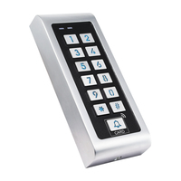 Sistema de Control de Acceso con Teclado Retroiluminado para 10,000 Usuarios, Botones Metálicos, Resistente al Agua IP66, con Lector de Tarjetas RFID