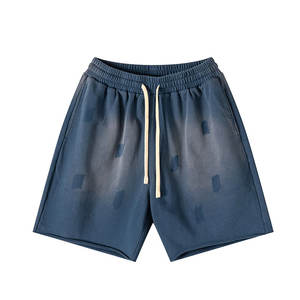 Pantalones Cortos Cargo Deportivos de Verano para Hombre, de Algodón Lavado al Ácido, con Malla y Decoración Vintage, Tela Encerada, Anti-UV y Transpirables - Product Image 5