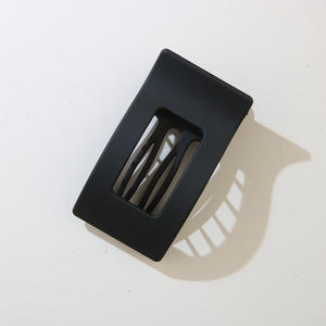 Pour <span class=keywords><strong>Amazon</strong></span> Lot de 4 pinces à <span class=keywords><strong>cheveux</strong></span> minimalistes élégantes de couleur unie pour femmes Rectangle creux <span class=keywords><strong>cheveux</strong></span> plats 14 couleurs en plastique - Product Image 6