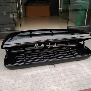 กล่องหลังคารถ SUV,กล่องหลังคารถกล่องหลังคาสัมภาระบนหลังคารถ500L สูญญากาศขึ้นรูปหนาขนาดใหญ่สีดำ