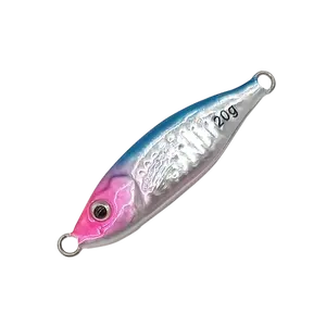 LF232-LEAD FISH 20g/30g/40g/60g塩水キャスティングルアー淡水光沢のあるジグが暗い餌で光る日本の釣りジグ