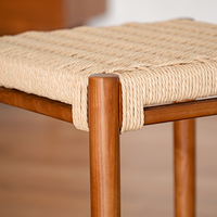 Chaise haute en cuir pour table de bar extérieur mobilier commercial chaises de comptoir de bar pour cuisine tabouret de bar en rotin