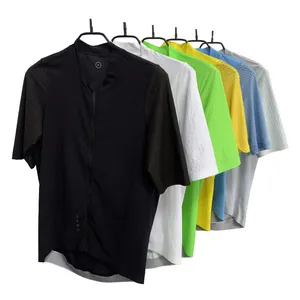 Maglie da ciclismo traspiranti Unisex Plus Size senza cuciture maglia da bici riciclabile XS a XXXL compressione riflettente maglia da ciclismo