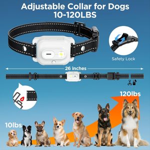 Rechargeable <strong>Dog</strong> <strong>Training</strong> <strong>Collar</strong> IP67 Waterproof 800m Range Remote <strong>Dog</strong> Shock <strong>Collar</strong> with Beep,Vibration,Shock,LED Light 4 Modes - Product Image 2