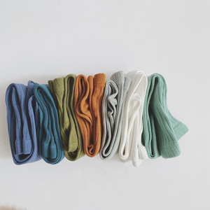 LRTOU New Arrival Cotton Plain Baby Strumpfhosen Strumpfhosen Großhandel 13 Farben hoch gerippt einfarbig Kinder Strumpfhosen - Product Image 4