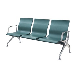 Silla de espera Henmei PU803 de tres plazas con reposabrazos para uso público en hospitales y exteriores - Product Image 4