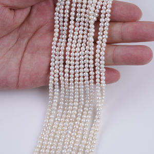 Perles d'eau douce naturelles violettes rares de 3 à 10 mm, forme baroque légère à deux faces, accessoires de bijoux DIY, sans radioactivité - Product Image 1