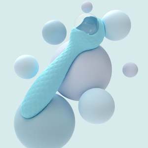 Vibrator Tahan Air dengan Gagang Panjang, Dapat Diisi Ulang via USB, 10 Kecepatan, untuk Wanita dengan Stimulasi Klitoris & Titik G - Product Image 6