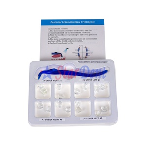 16 pezzi Kit di riparazione temporanea di stampa estetica dentaria dentaria per denti posteriori di ricambio in resina attrezzature per il riempimento dei denti - Product Image 3