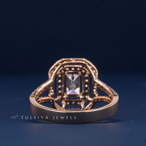 14K Solid Gold Synthetic Lab Grown <b>Diamond</b> <b>Ring</b> for Women Elegant Luxury Engagement Jewelry High Quality Fine Jewelry Gift - Product Image 3