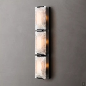 Lámpara de pared de mármol, fuente de luz LED, base de bombilla E27 para decoración de sala de estar, dormitorio, estudio - Product Image 4