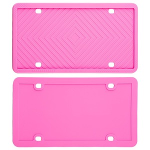 Cadres de plaque d'immatriculation en silicone imperméable et durable personnalisés pour les voitures <span class=keywords><strong>nord</strong></span>-américaines Accessoires clés - Product Image 4