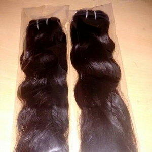 Cabello Virgen Remy Indio (Tamil Nadu) con Doble Trama a Máquina, 100g, Sin Enredos, Todos los Colores Compatibles, Apto para Permanente - Product Image 1