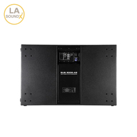 LA SOUNDX AS8006 SUB Subwoofer Activo Doble de 18 Pulgadas, Altavoz de Bajos Profesional para Sistema de Sonido