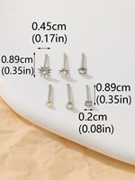 Anneaux de nez 18G 20G en acier chirurgical inoxydable, clous de nez, labrets, bijoux de piercing pour femmes et hommes