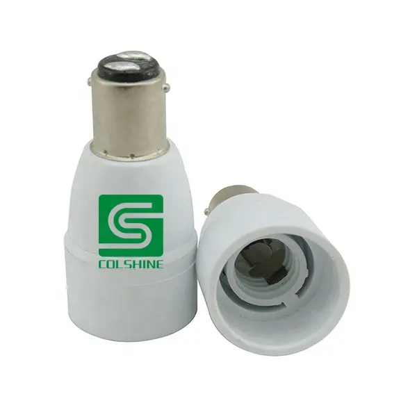 White Lamp Holder B15 To E14 Light Bulb Base Socket Converter LED Lamp Adaptor