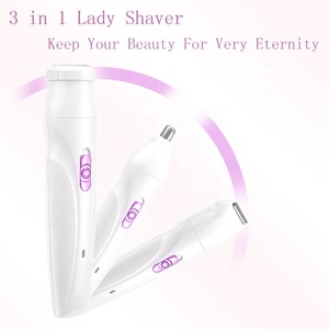 Alta calidad 3 en 1 señoras cuidado Personal <span class=keywords><strong>cuerpo</strong></span> Trimmer impermeable Mini mujer Afeitadora eléctrica - Product Image 6