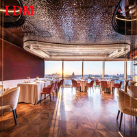 Ensemble de chaises et tables de luxe en bois massif et tissu pour hôtels, restaurants et salons – Collection IDM Premium