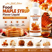 Sirop d'érable de qualité alimentaire, haute concentration, liquide hydrosoluble pour la pâtisserie, les boissons et les desserts