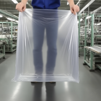 Housse de palette imperméable et recyclable T1021D, sac de palette pour le stockage d'ordinateurs et d'écouteurs, film logistique transparent en PE moulé par soufflage