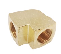 Offre Spéciale : Raccord de Tuyauterie Forgé en Laiton HT 90 Degrés, Femelle Égale, 1/2"NPT, Modèle 309-F-8, Classe 125, Tête Hexagonale