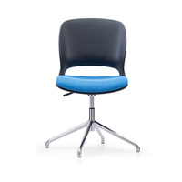 Fauteuils de réception de bureau à dossier moyen sans roulettes, petite taille, pour salle d'attente, fauteuils simples avec dossier