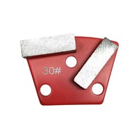 Sabot de meulage diamanté trapézoïdal pour ponceuse à sol, nivellement du béton et décapage de revêtement époxy, rouge 30 #   SD16 bleu pour béton dur
