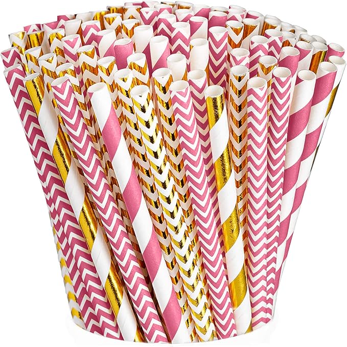 Disposable Biodegradable Food Grade Wood Pulp Paper Straw with PE/PLA Coating for Single Wall Cups and Hot/Cold Beverages