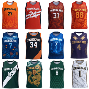 Nhanh chóng khô Mens bóng rổ <span class=keywords><strong>singlets</strong></span> đội tùy chỉnh 100% polyester Lưới bóng rổ thể thao áo - Product Image 1